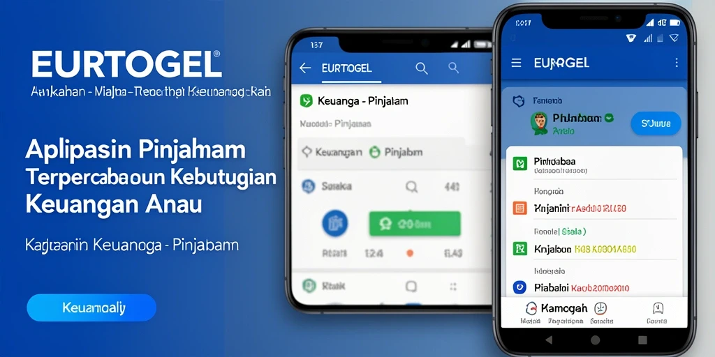 Antarmuka aplikasi EUROTOGEL yang sederhana dan fungsional untuk pinjaman.