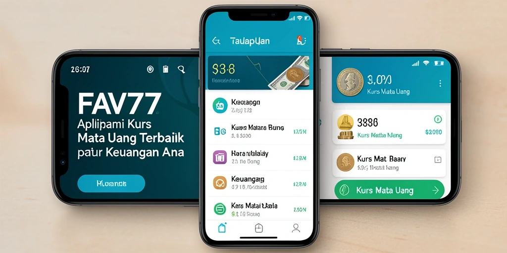 Antarmuka FAV77 menampilkan nilai tukar mata uang secara jelas dan informatif.