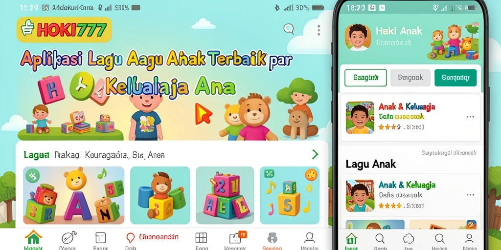 Antarmuka HOKI777 yang ceria dan ramah anak.