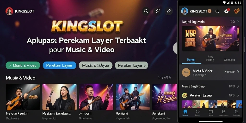 Antarmuka perekam layar KINGSLOT yang intuitif dan ramah pengguna.